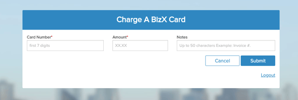 Charge a Card